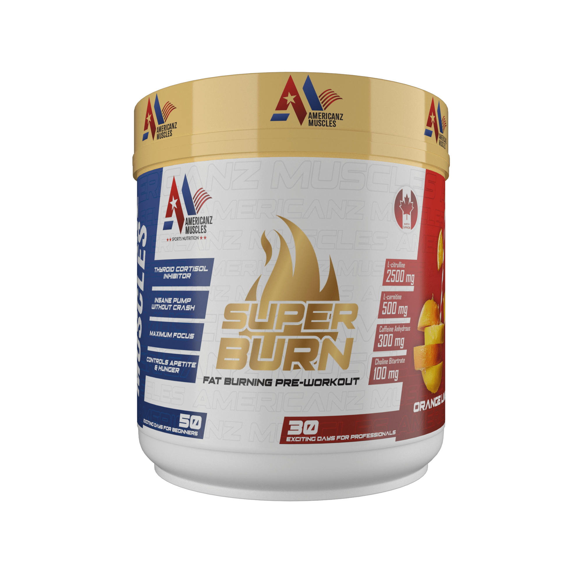 Super Burn Fat Burning Pre Workout – Orange Lime