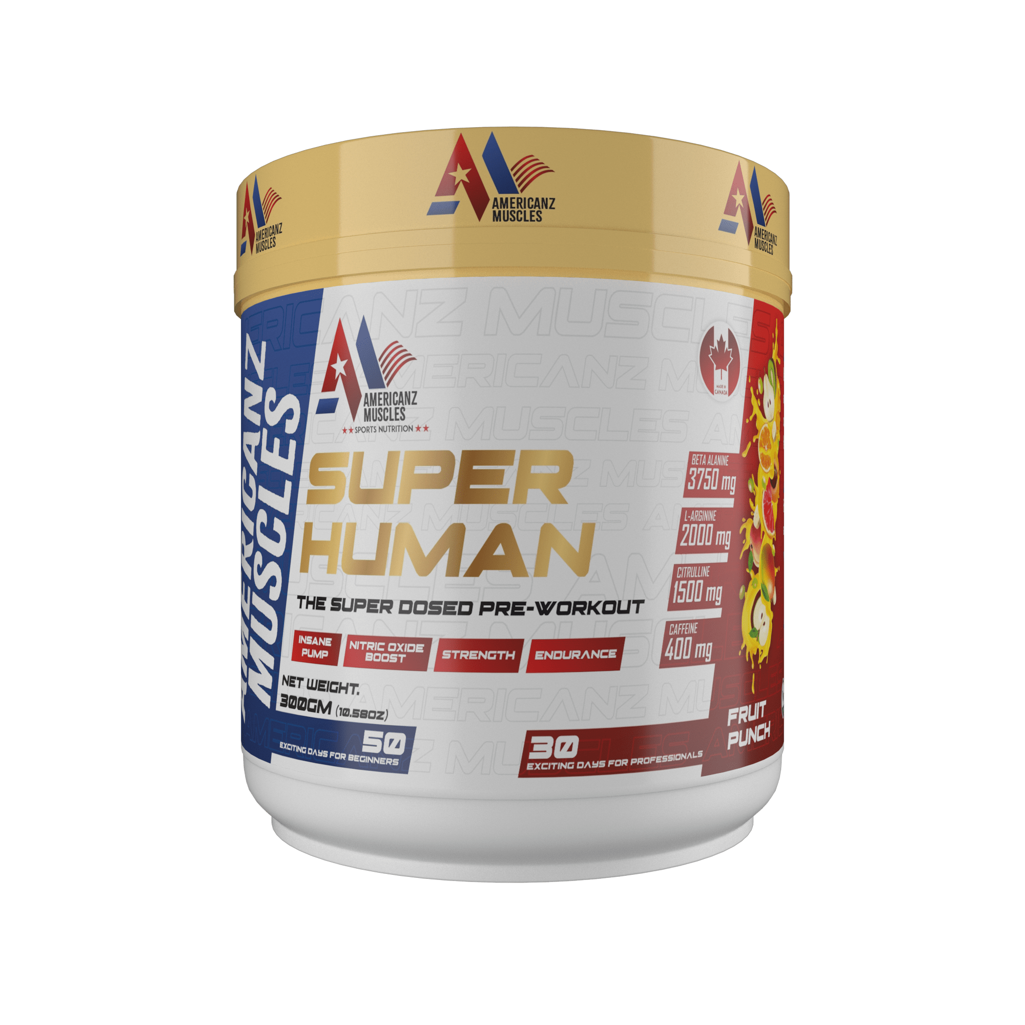 Super Human Pre-Workout – Fruit Punch