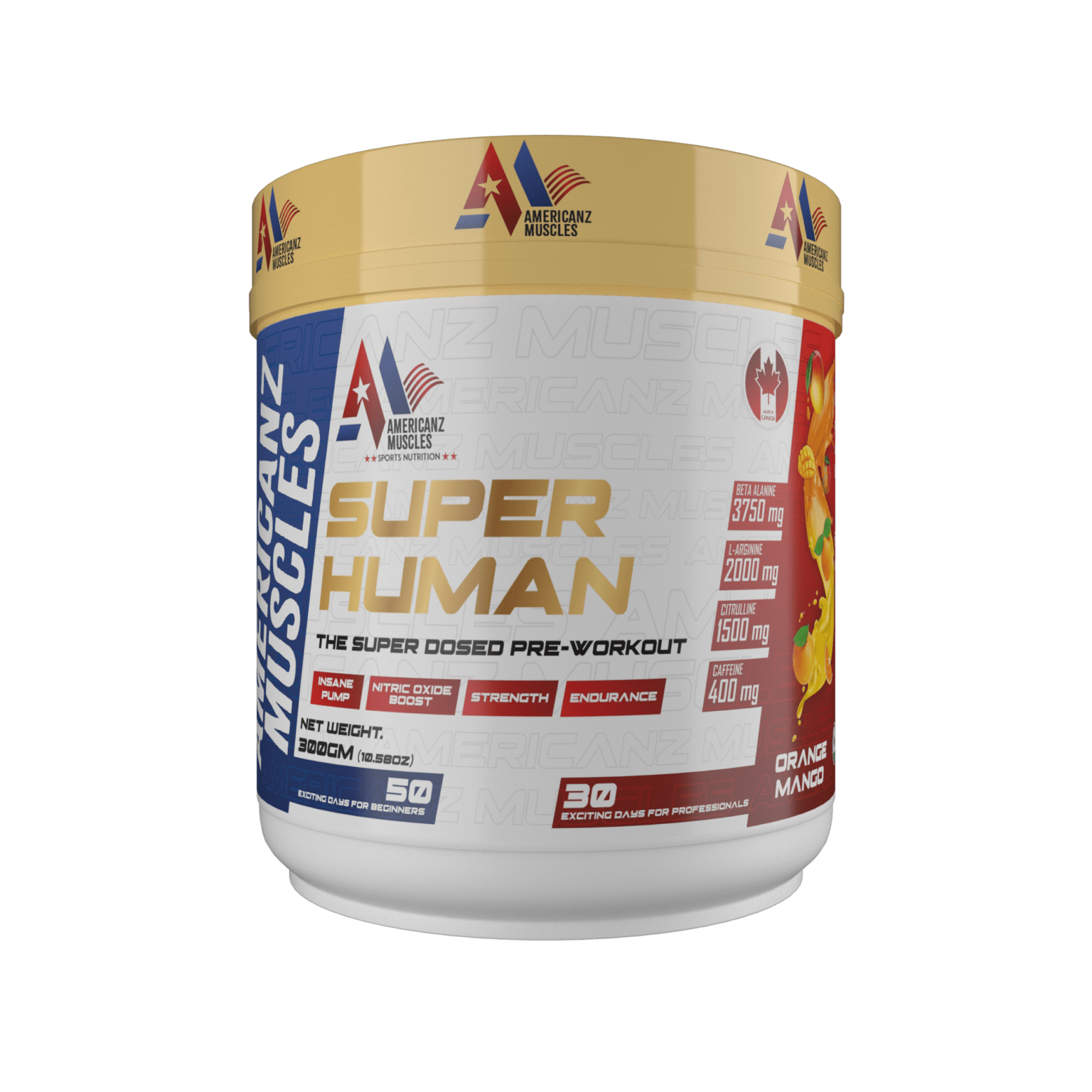 Super Human Pre-Workout – Orange Mango