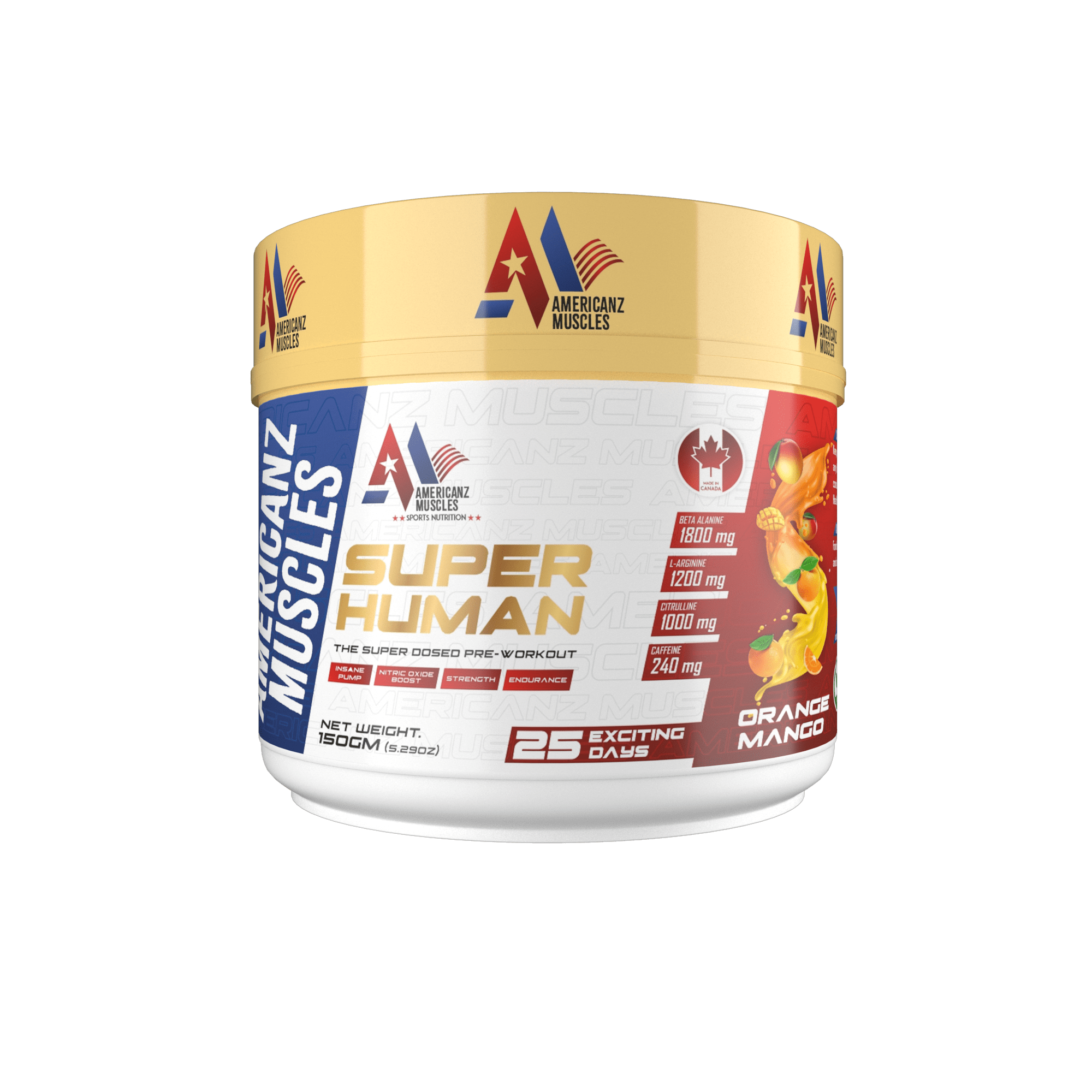 Super Human Preworkout Orange Mango